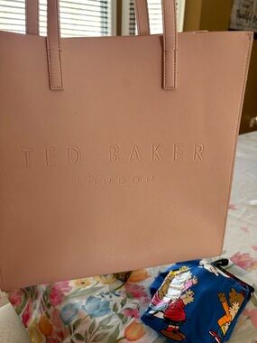 Ted Baker Blush Pink Embossed Tote